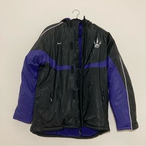NWOT Nike Team Toronto Raptors black purple-silver thick fleece-lined jacket
